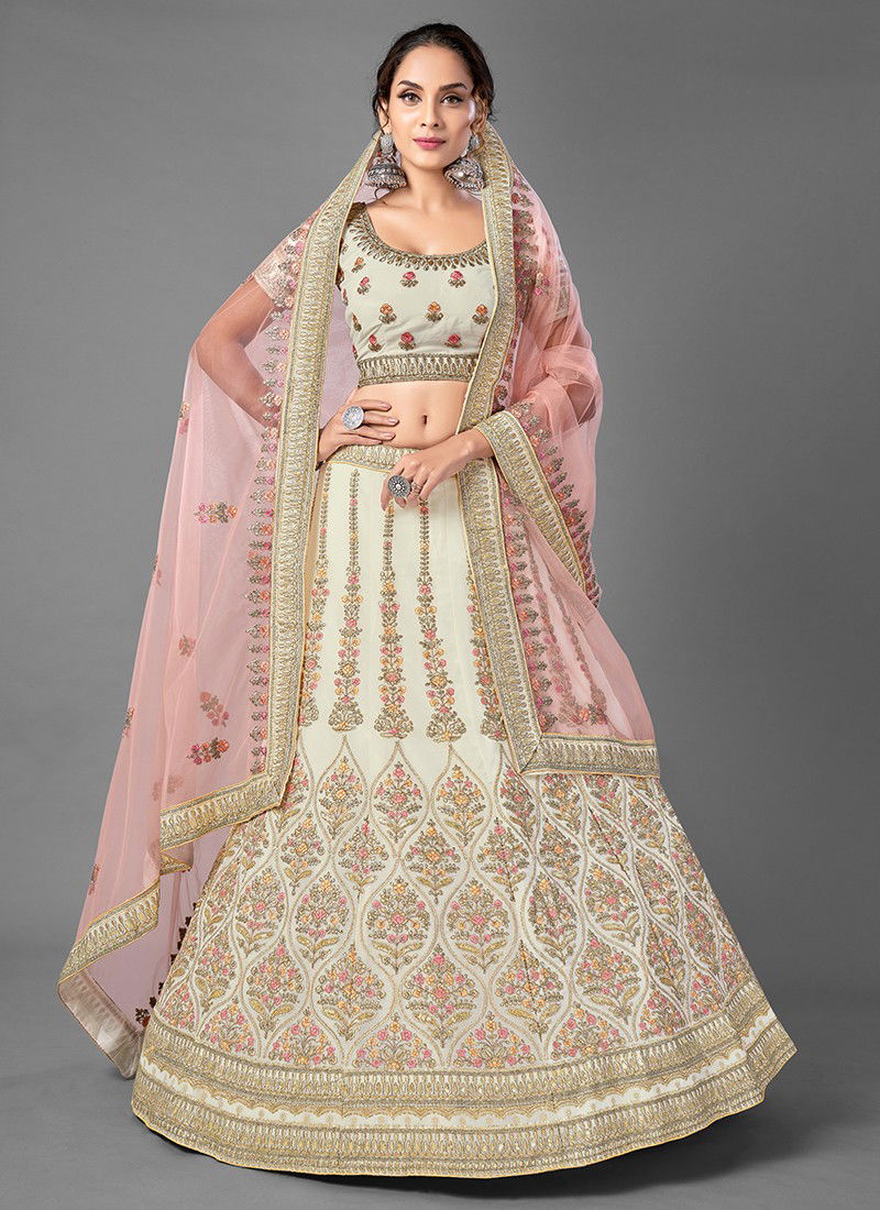 ARYA DESIGNS Vol 17 Exclusive Weadding Wear Georgette Thread Sequince Work Lehenga Choli Collection